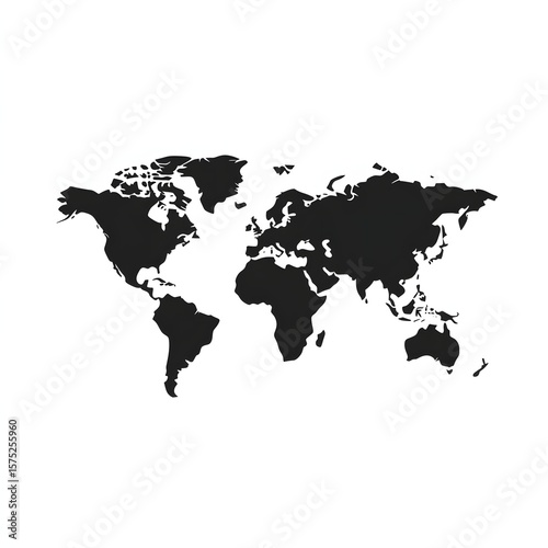 Simple world map graphic.