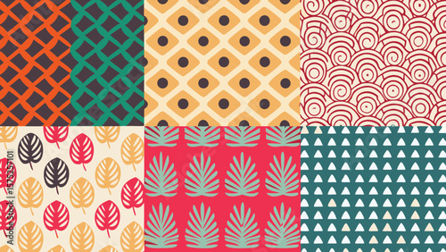 Tropical Palm and Monstera Seamless Vector Pattern in Earth Tones for Summer Fashion & Packaging