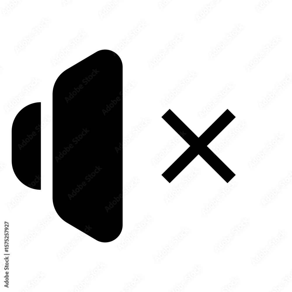 Fototapeta premium speaker off AI learning language solid