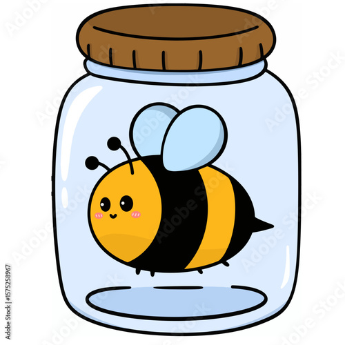 Bee in a Glass Jar