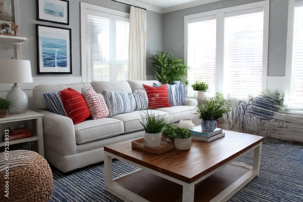 Cozy coastal living room Cozy coastal living room