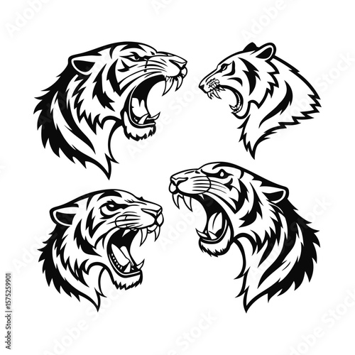 tiger head tattoo