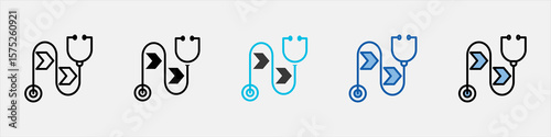 Patient Flow Icon Pack Multistyle Illustration