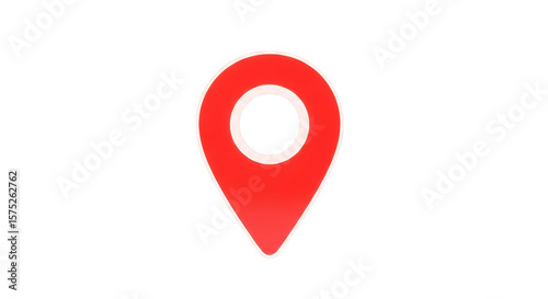 Free Download Red Location Pin Icon On Black - GFXLoad