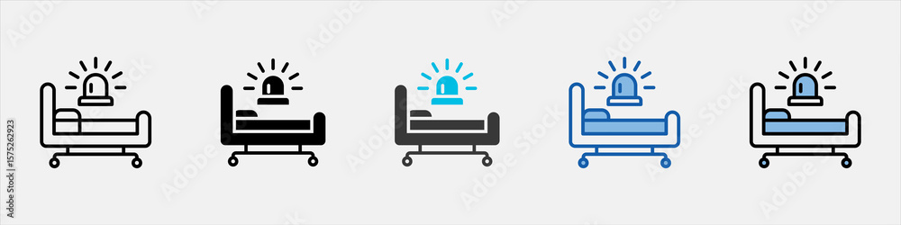 Obraz premium Emergency Room Icon Pack Multistyle Illustration