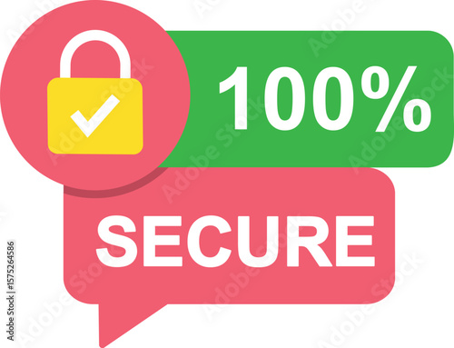 Secure 100% Guarantee Badge – Vector Seal for Trust, Quality Assurance, Customer Satisfaction, and Safe Purchase Certifications