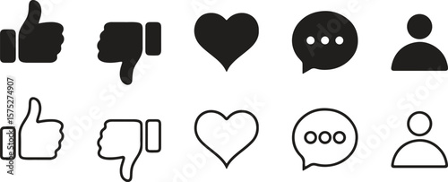 A charming set of hand-drawn vector illustrations featuring diverse shapes, human figures, and romantic heart icons, perfect for a seamless Valentine's Day pattern design