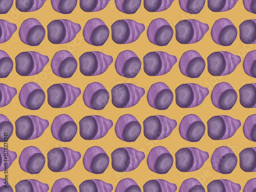 sweet potato purple taro harvest vegan natural raw asian diet japanese homemade snack bread skin art