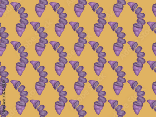 sweet potato purple taro harvest vegan natural raw asian diet japanese homemade snack bread skin art
