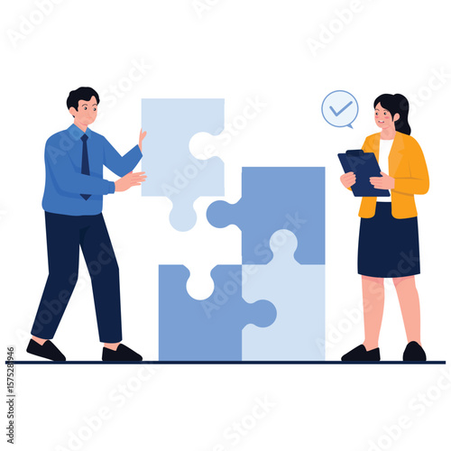 Employee Skills Performance Illustration