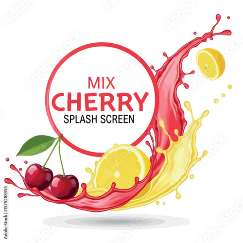 food, vector, lemon, fruit, cherry, citrus, sweet, fresh, illustration, healthy, strawberry, natural, set, organic, mint, green, isolated, juicy, background, tropical, orange, diet, vegetarian, fruits