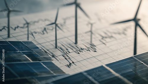 Wallpaper Mural Solar and wind energy graphs Torontodigital.ca