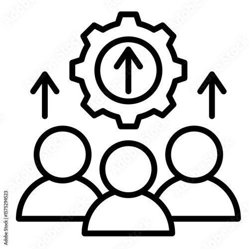 Leadership Development  Icon Element For Design
