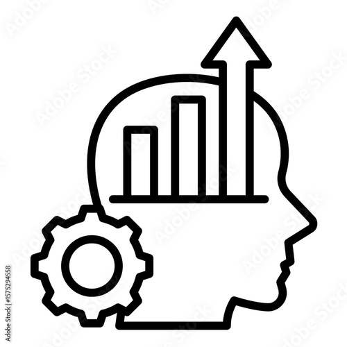 Growth Mindset  Icon Element For Design
