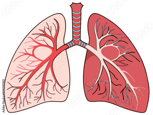 World Lung Cancer Day Awareness Poster with Lung Anatomy and Global Map