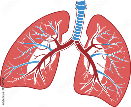 World Lung Cancer Day Awareness Poster with Lung Anatomy and Global Map