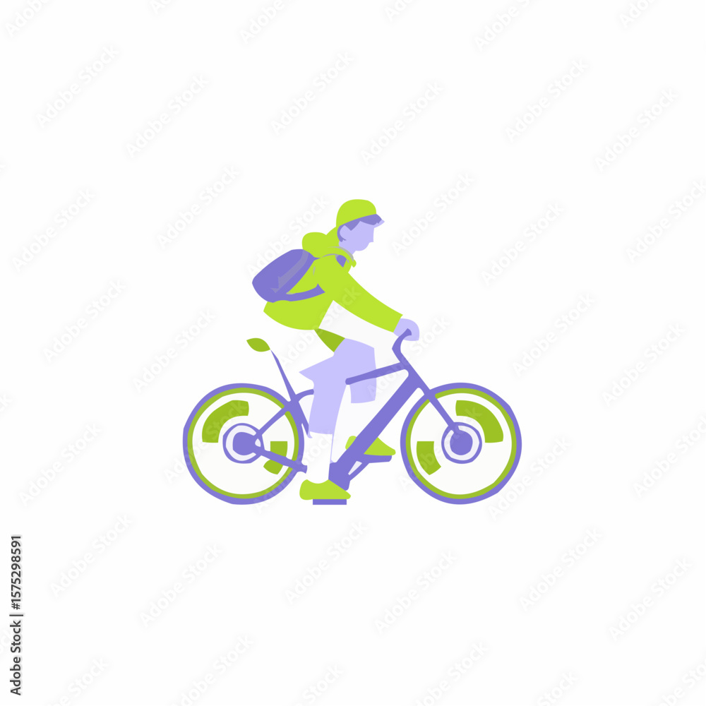 Fototapeta premium mountain bike silhouette