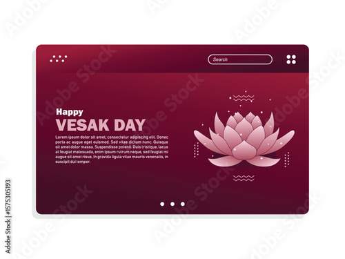 happy vesak day indian celebrate design template, for banner, social media design, etc