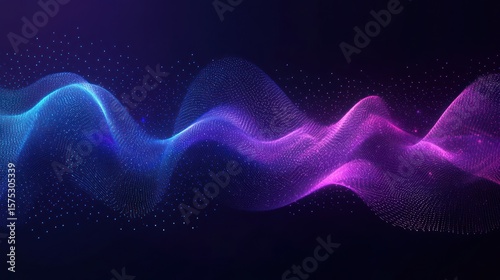 Abstract digital wave design