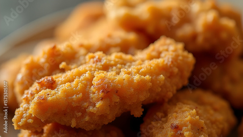 deep fried chicken nuggets on a plate