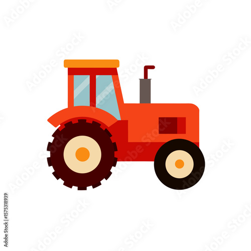  tractor-on-white-background-- 