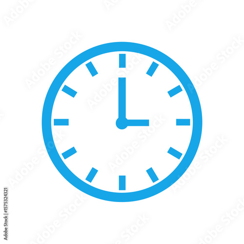 Simple Vector Clock Icon