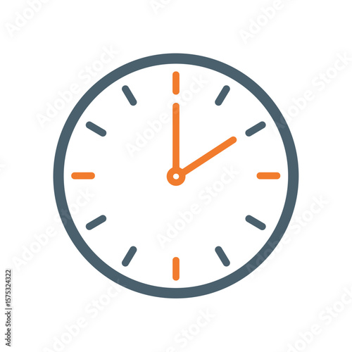 Simple Vector Clock Icon