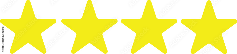 Fototapeta premium 5 Star Rating Icons: Free Resources for Designers And Developers