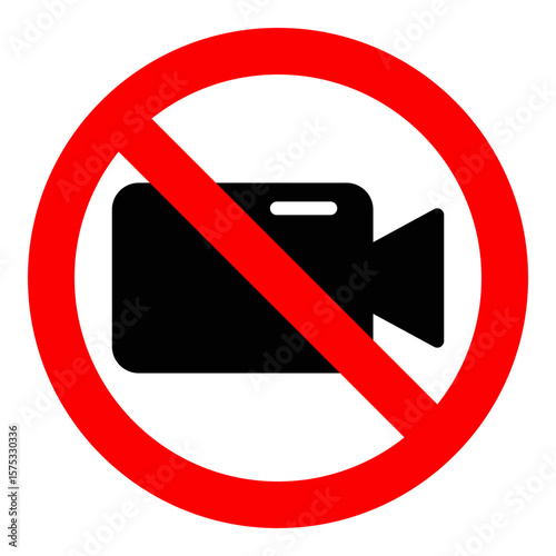 no video recording icon sign