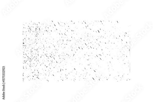 Abstract textured background with scattered white and gray particles resembling snowfall or confetti on a black backdrop