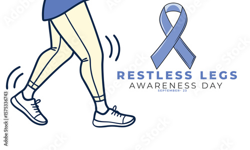 Restless Legs Awareness Day. Legs Concept Design.