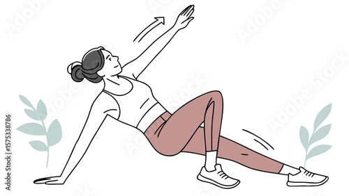Reverse tabletop exercise illustration for fitness workout routine and bodyweight training guide at home