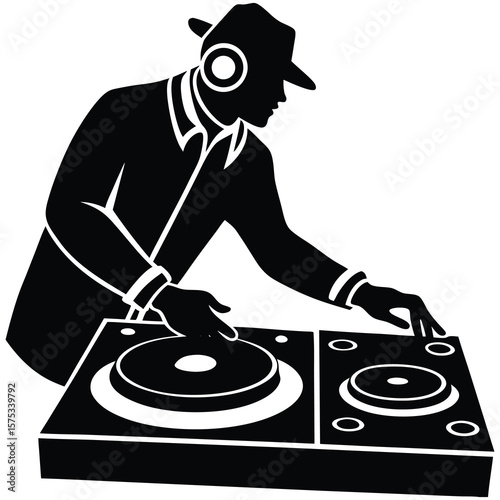 dj with headphones