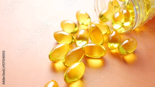 fish oil capsules 4k video