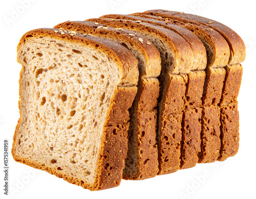 Rye Sandwich Bread – Healthy Whole Grain Style – Transparent