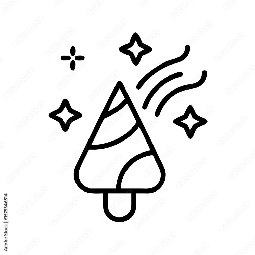 Obraz premium New Year Icon