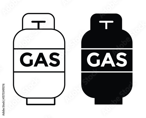 
Gas cylinders icon vector.  lpg cylinder icon. LPG gas cylinder, tank vector symbol design for app. Vector illustration

