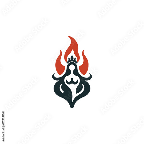 Fire goddess logo