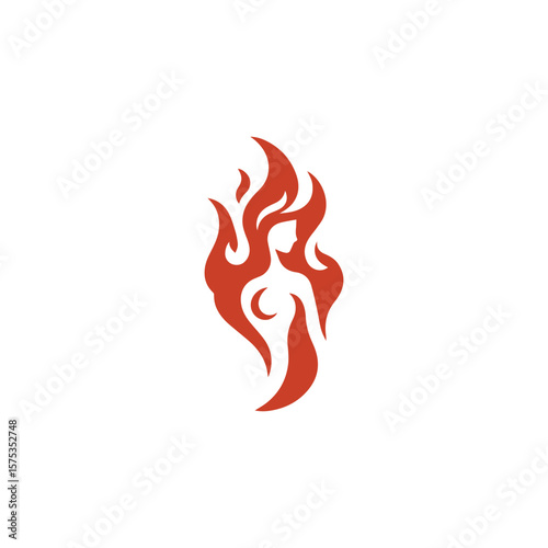 Fire goddess logo