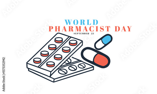 World Pharmacist Day. Pharmacist Concept Design.