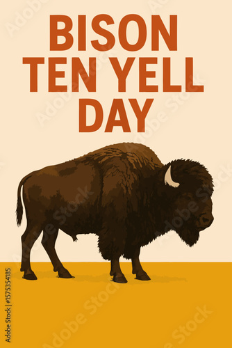 Bison Ten Yell Day