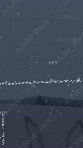 Animation of data processing over bag