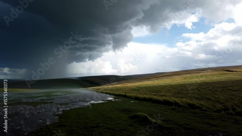 Dramatic Stormy Landscape: A Cinematic Shift