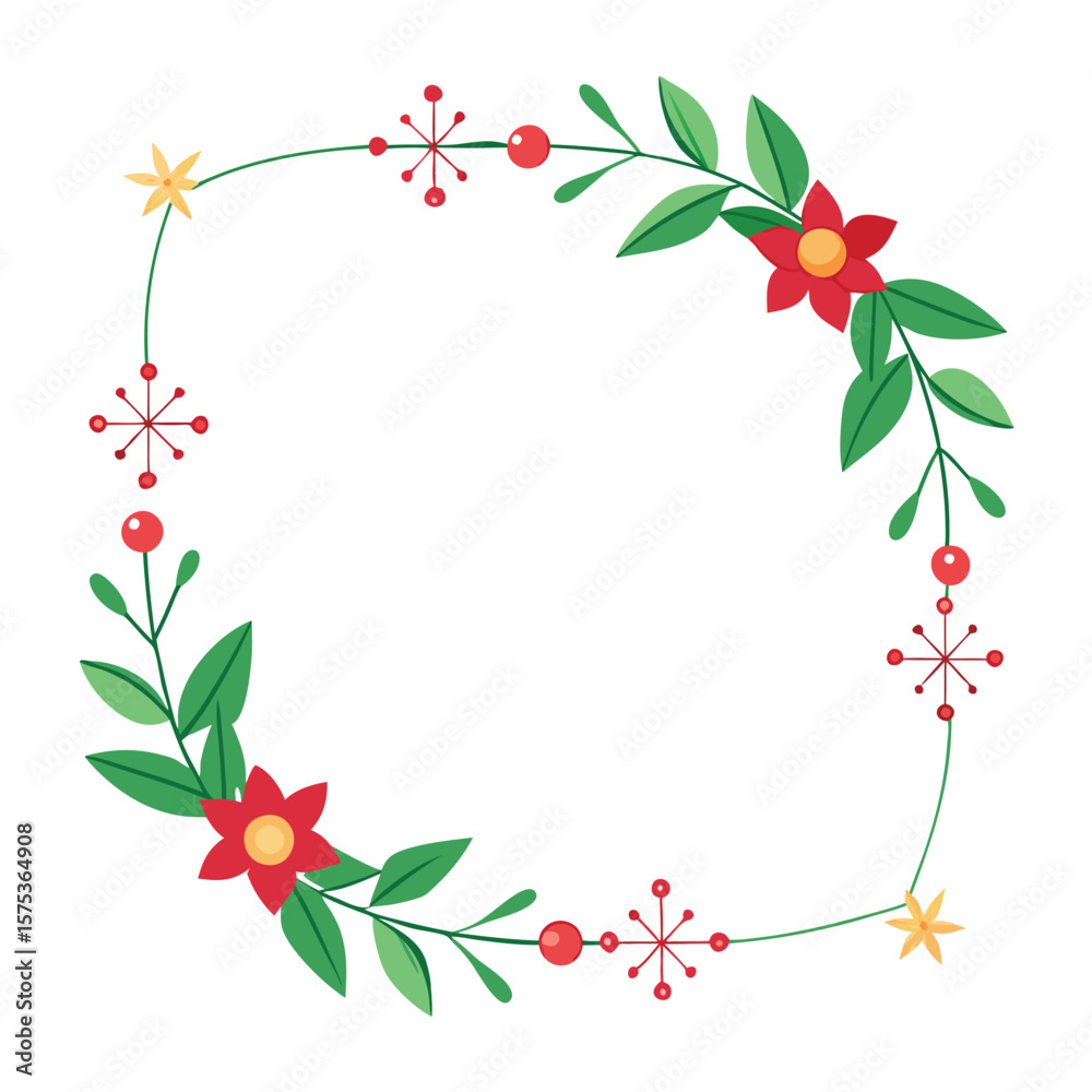 Fototapeta premium floral frame vector design