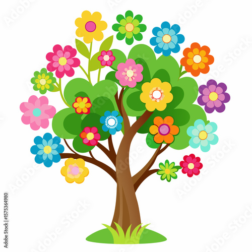 tree with many flowers 