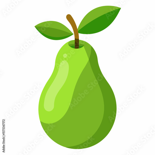 pear isolated on white
