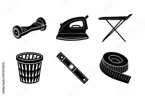 set of musical instruments vector