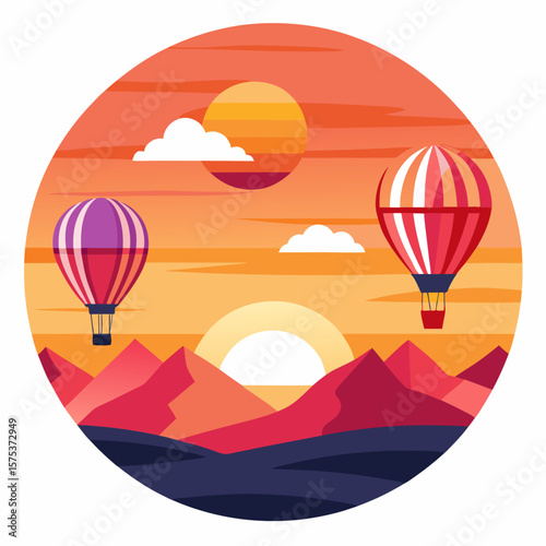 hot air balloons