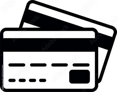 Credit card vector icon illustration for payment methods and financial transactions online usage design