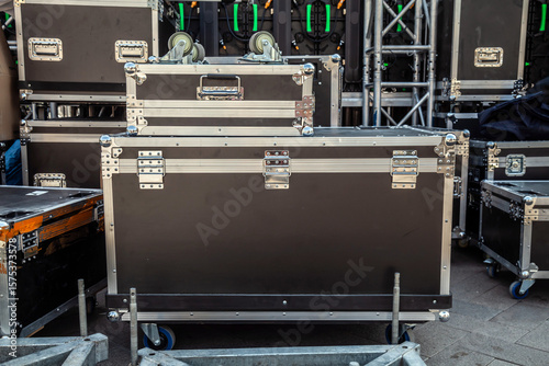 Konstfotografi Cases for the transportation of concert equipment